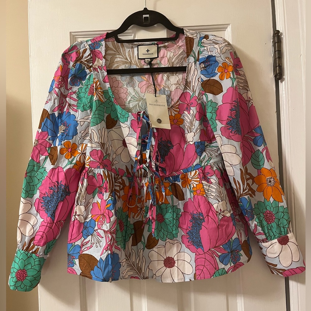 TUCKERNUCK WILD RHAPSODY BASKIN TIE TOP